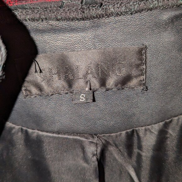 Victorian goth modified DIY jacket OOAK Faux vegan leather - used on TV - Picture 10 of 10